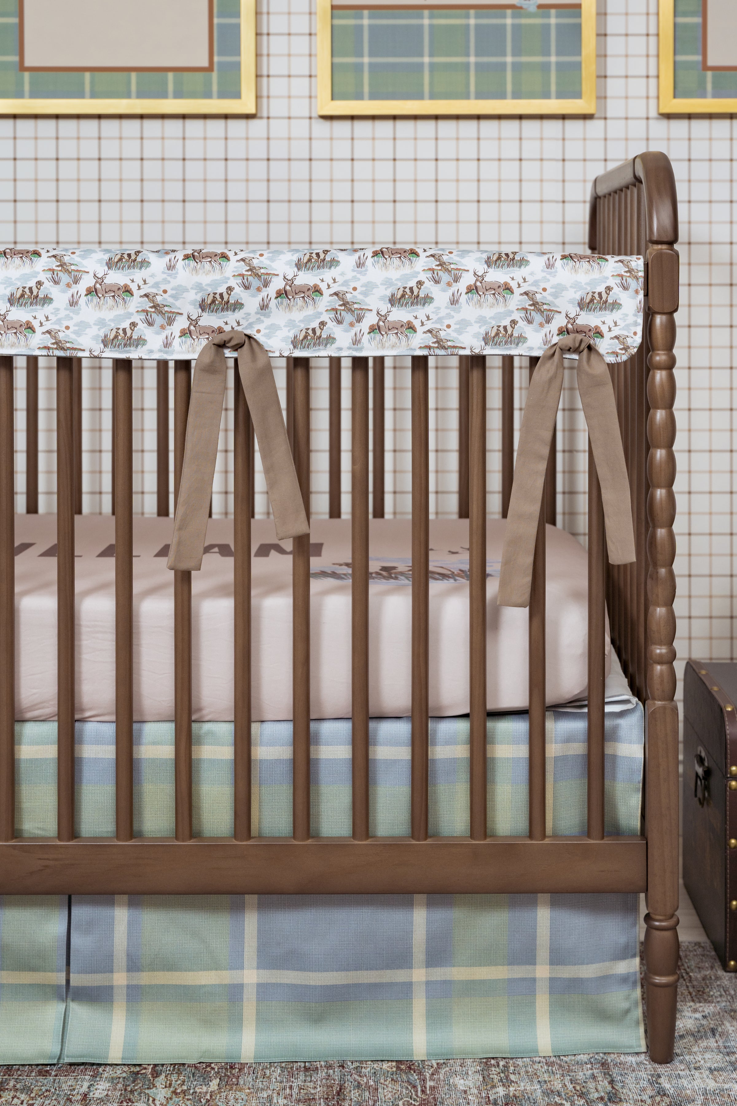 Crib Skirt | Field Club Plaid