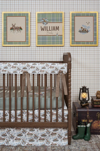 Personalized Crib Sheet | Mallard Flight