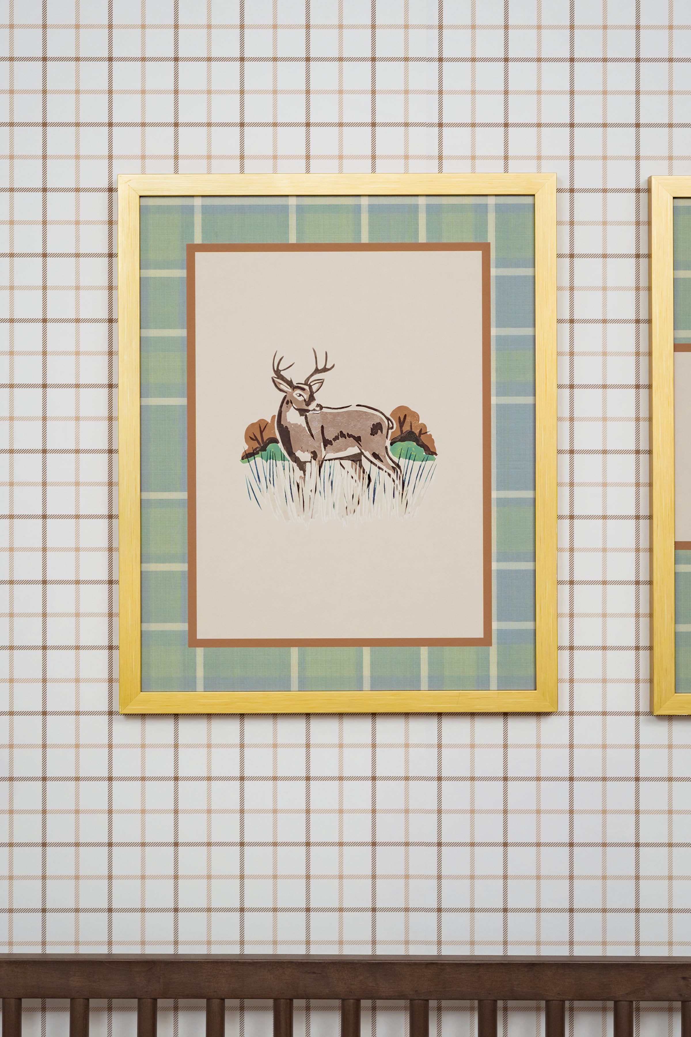 Peel & Stick Wallpaper | Chestnut Grid