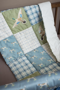 Organic Cotton Baby Quilt | Duck Hunting