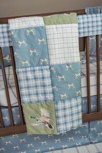 Organic Cotton Baby Quilt | Duck Hunting