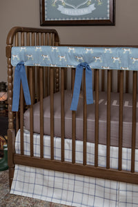 Crib Skirt | Stillwater Check