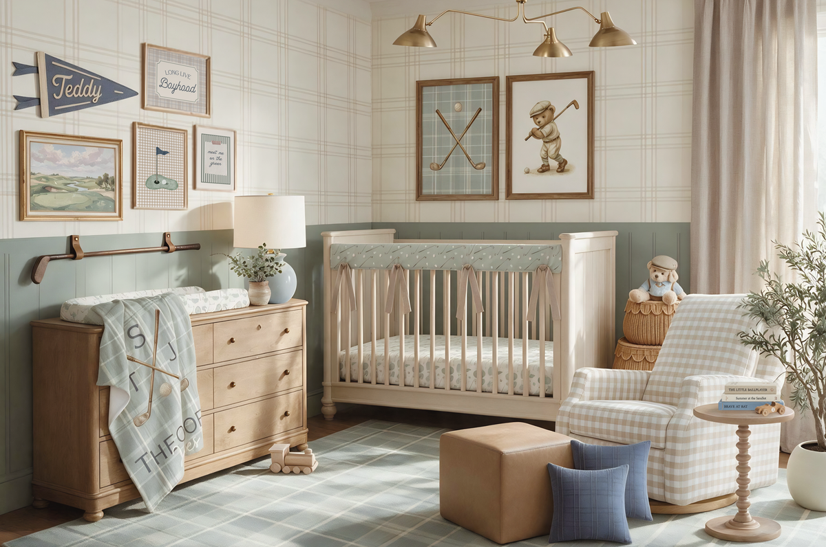 Ballpark nursery from Long Live Boyhood