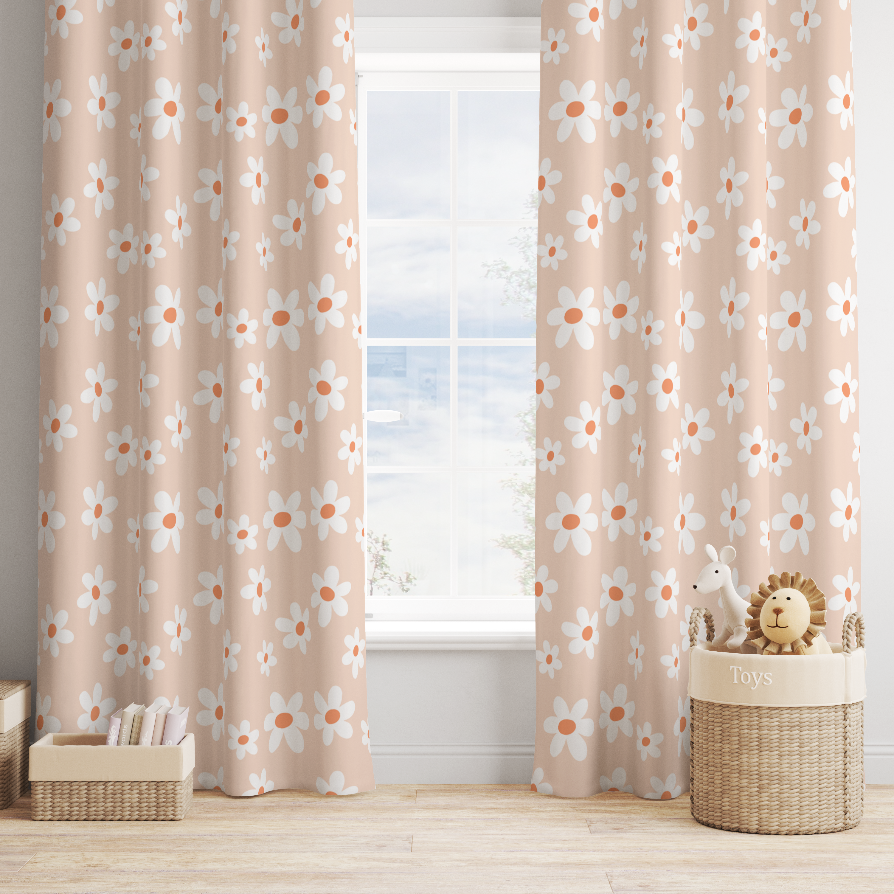 Daisy Curtain Panel - Daisy, gender_girl, Theme_Floral