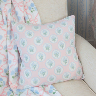 Throw Pillow | Pink Hydrangeas