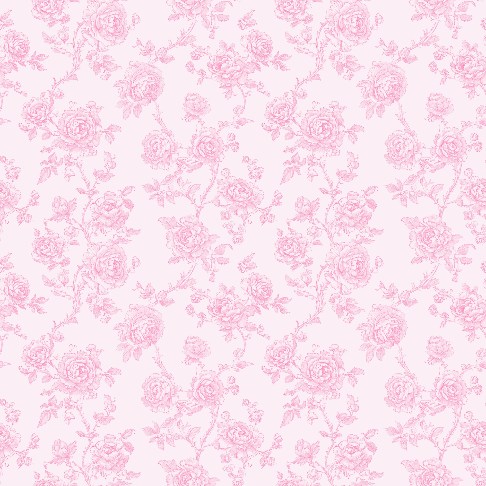 Curtain Panel | Pink Parlor Toile