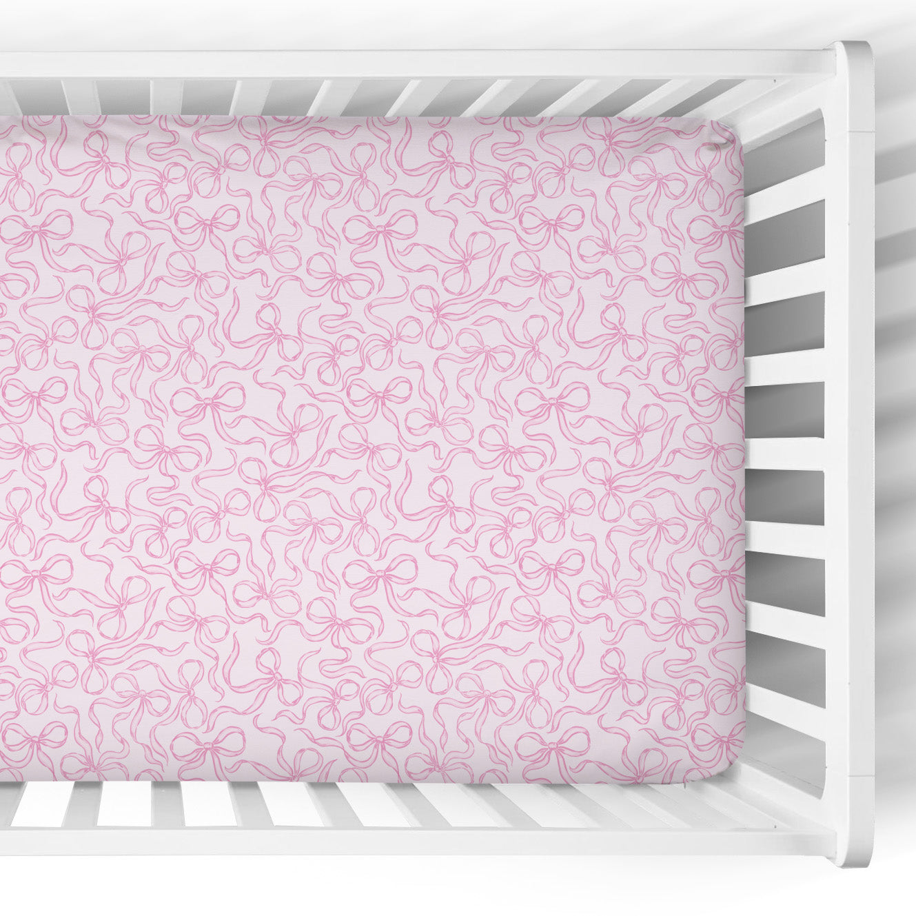 Crib Sheet | Pretty Bows Blush