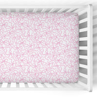 Crib Sheet | Pretty Bows White