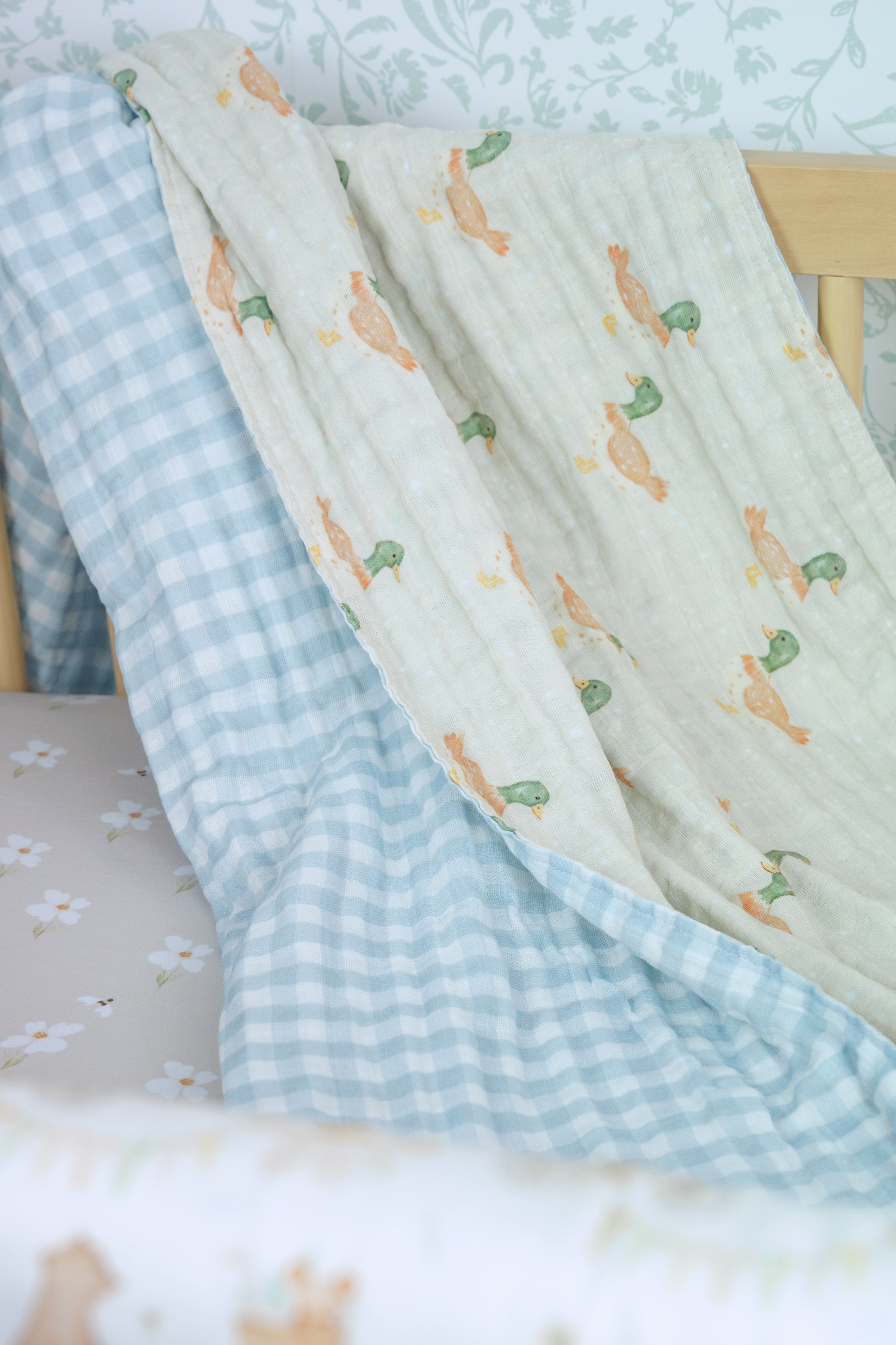 Muslin Blanket | Little Duckling & Chambray Gingham