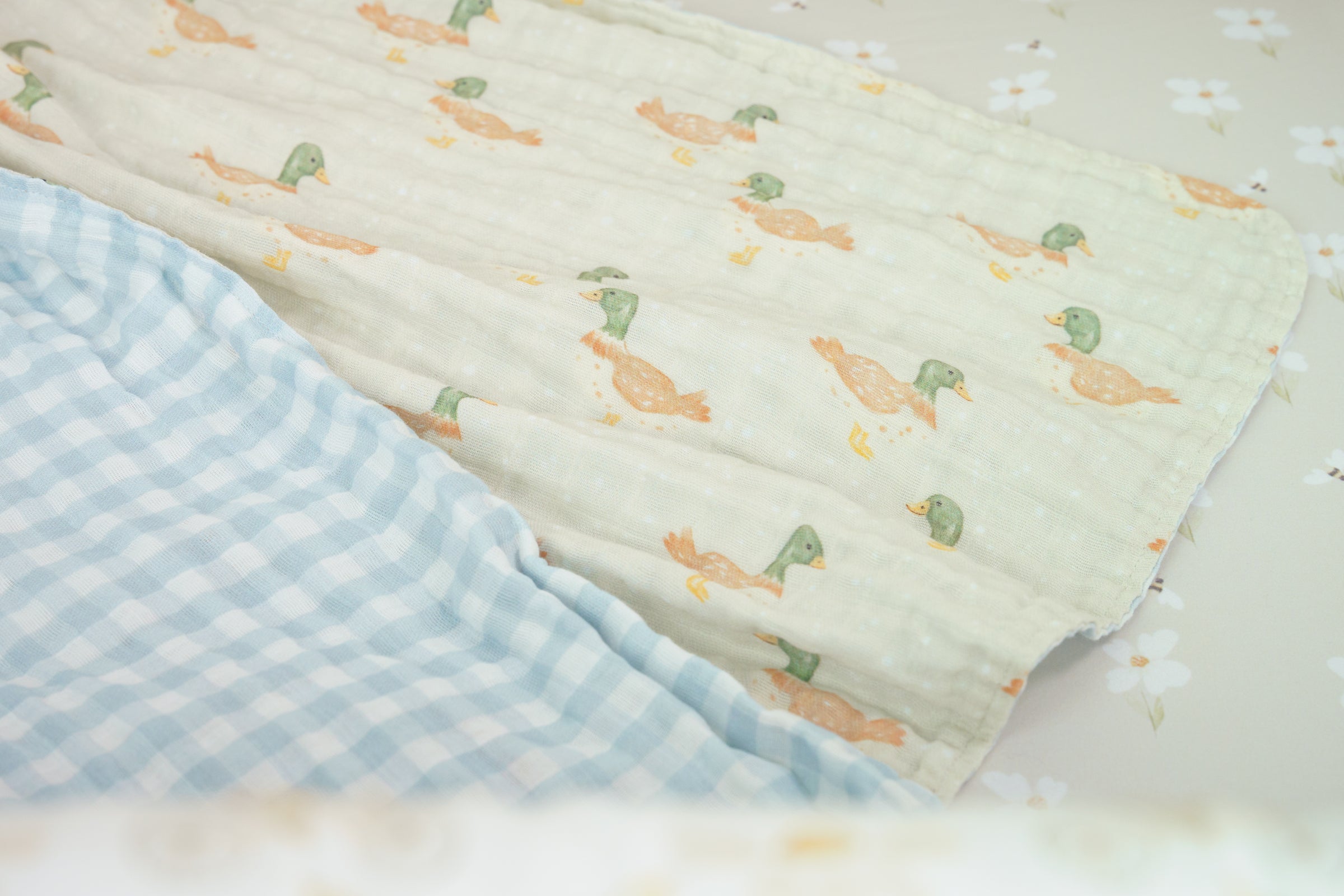 Muslin Blanket | Little Duckling & Chambray Gingham