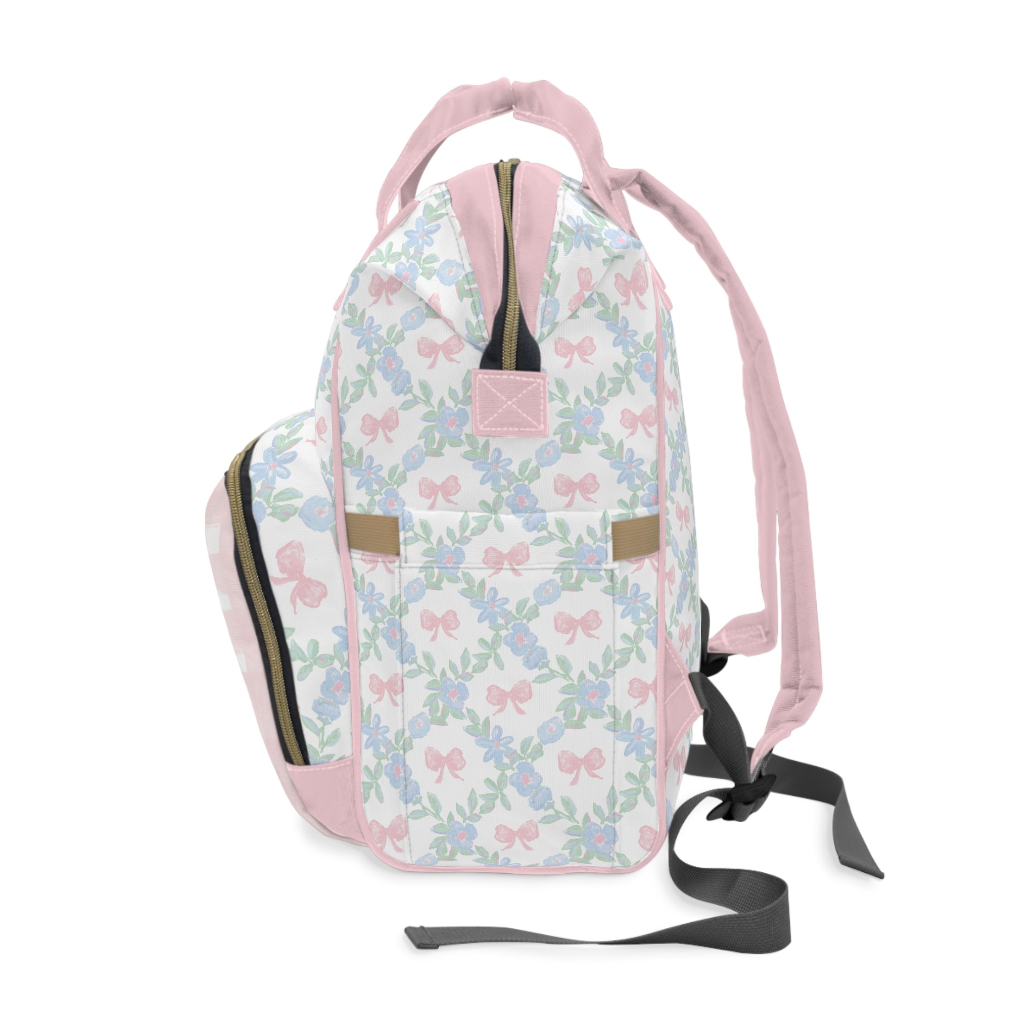 Backpack Diaper Bag | Preppy Heirloom Crest
