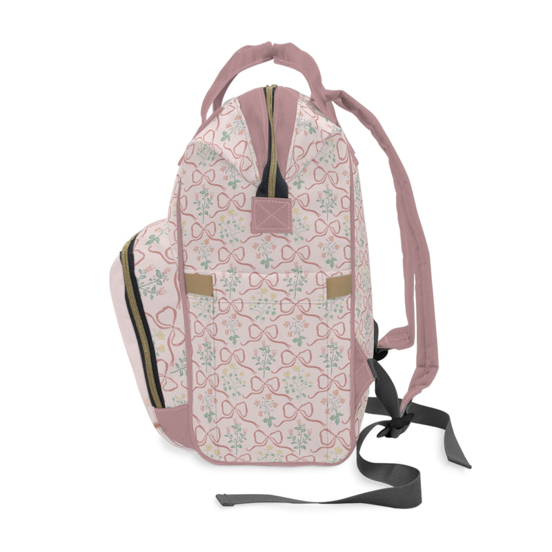 Backpack Diaper Bag | Garden Ribbon