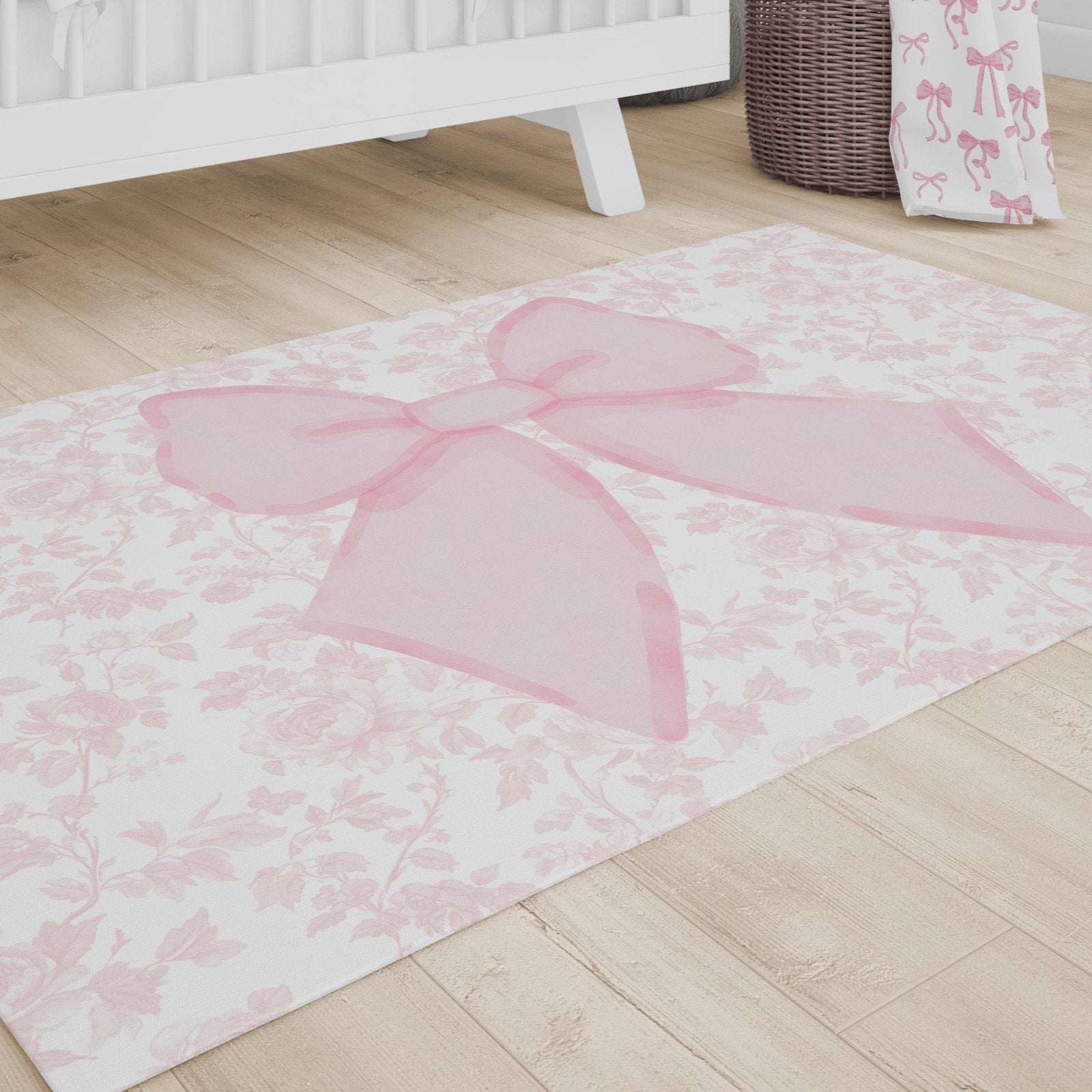 Fancy Bow Nursery Rug