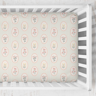 Crib Sheet | Garden Cameo