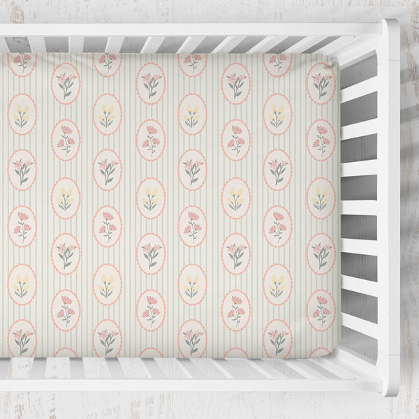 Crib Sheet | Garden Cameo