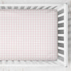 Crib Sheet | Gingham in Petal Pink