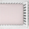 Crib Sheet | Gingham in Cottage Rose