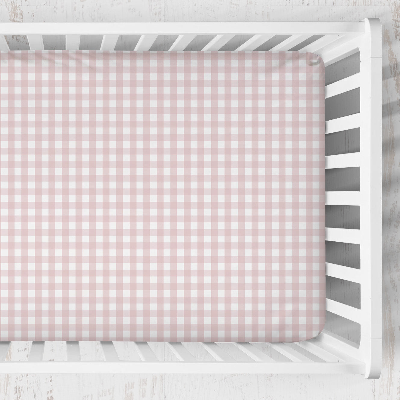 Crib Sheet | Gingham in Cottage Rose