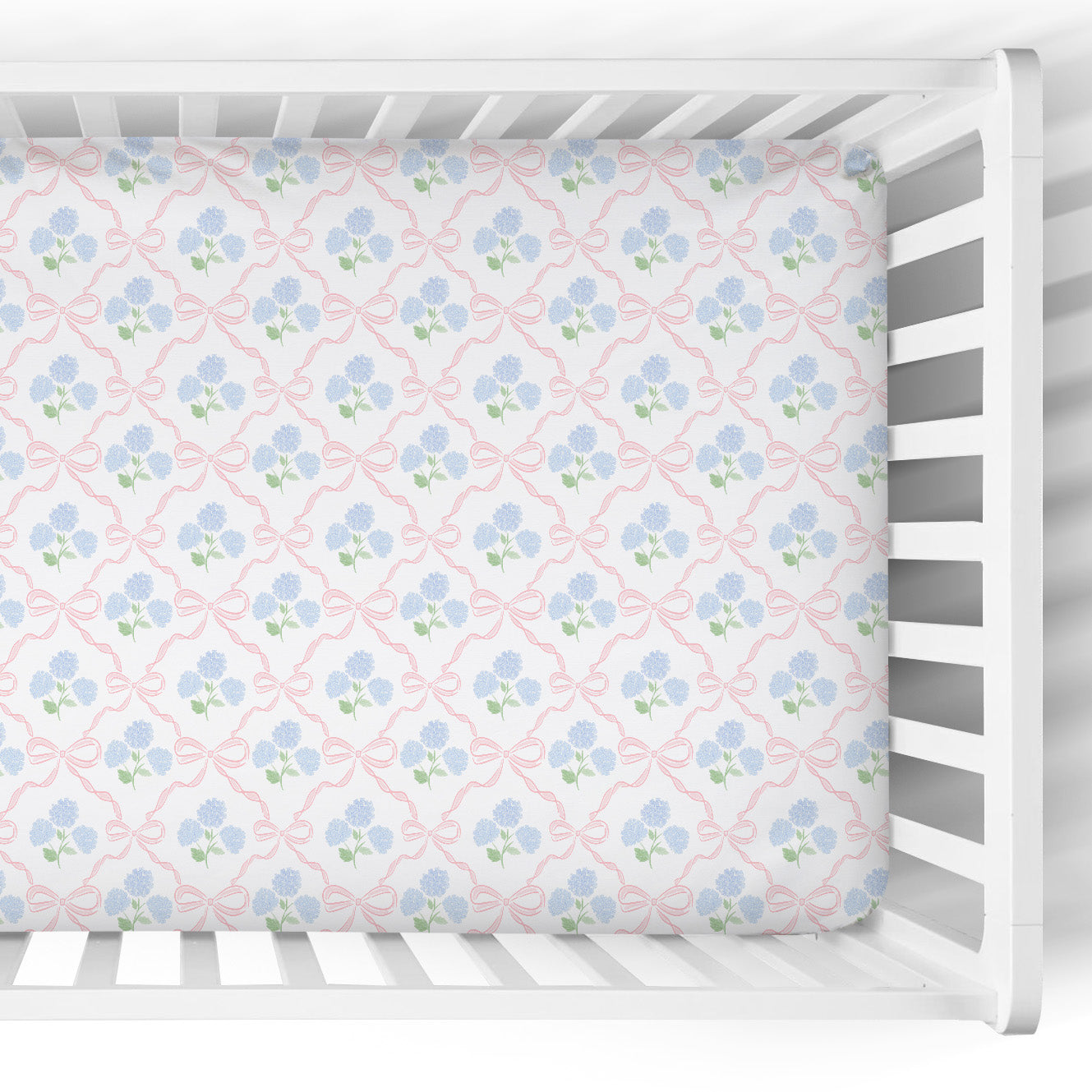 Crib Sheet | Ribbon Trellis