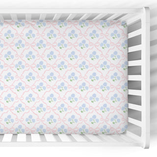 Crib Sheet | Ribbon Trellis