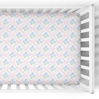 Crib Sheet | Ribbon Trellis