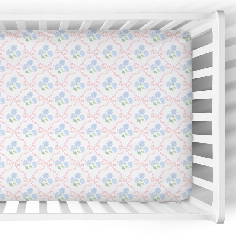Crib Sheet | Ribbon Trellis