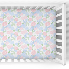 Crib Sheet | Hydrangea Bow