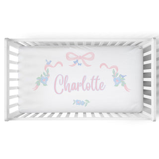 Personalized Crib Sheet | Heirloom Ribbon