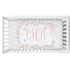 Personalized Crib Sheet | Ribboned Chinoiserie
