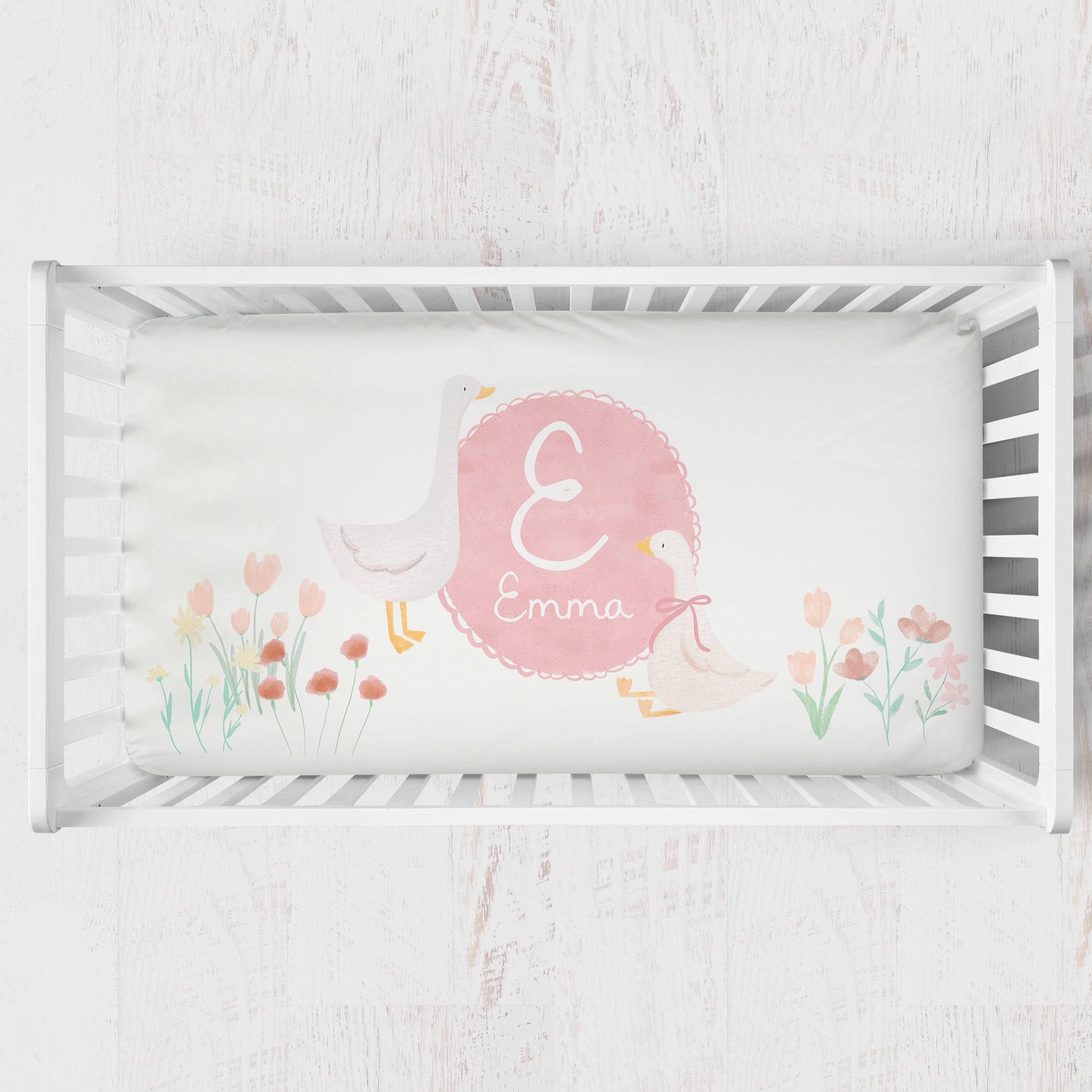 Personalized Crib Sheet | Garden Goose