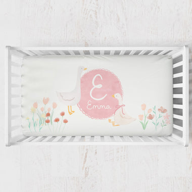Personalized Crib Sheet | Garden Goose