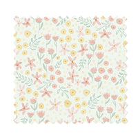Crib Rail Cover | Spring Floral in Mint