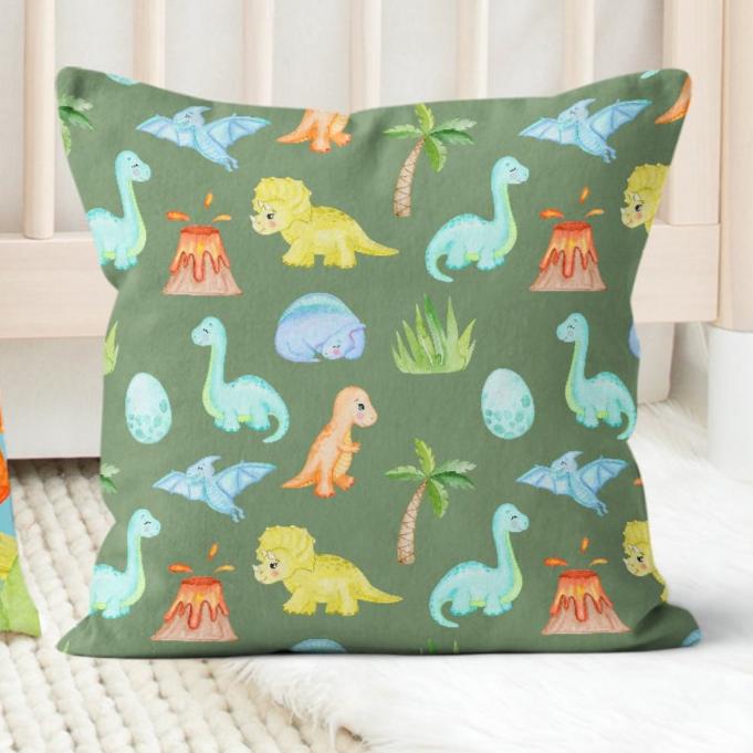 Dino Boy Personalized Kids Bedding Set (Comforter or Duvet Cover)