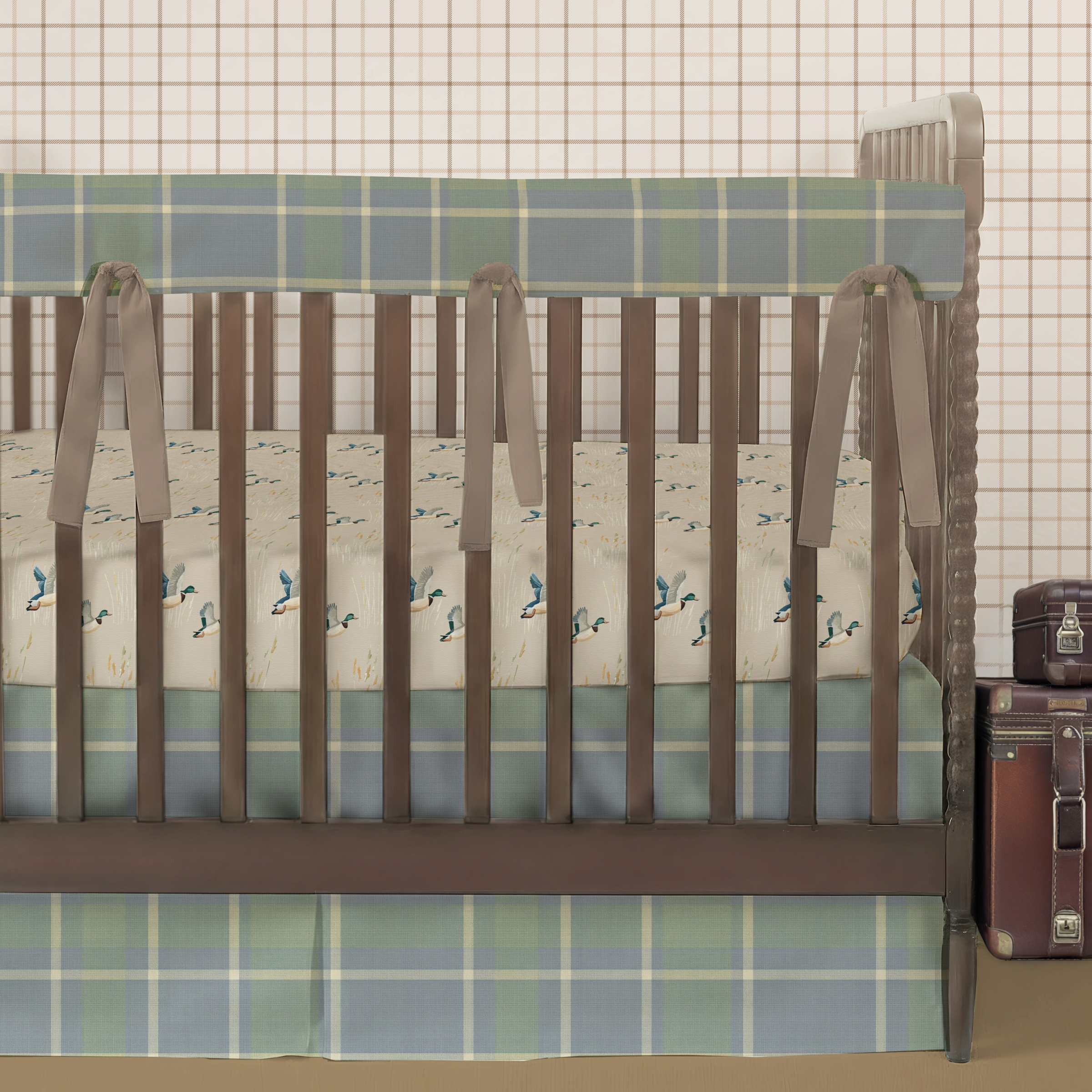 Crib Bedding Set | Field Club Plaid