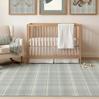 Kids Rug | Classic Plaid Sage