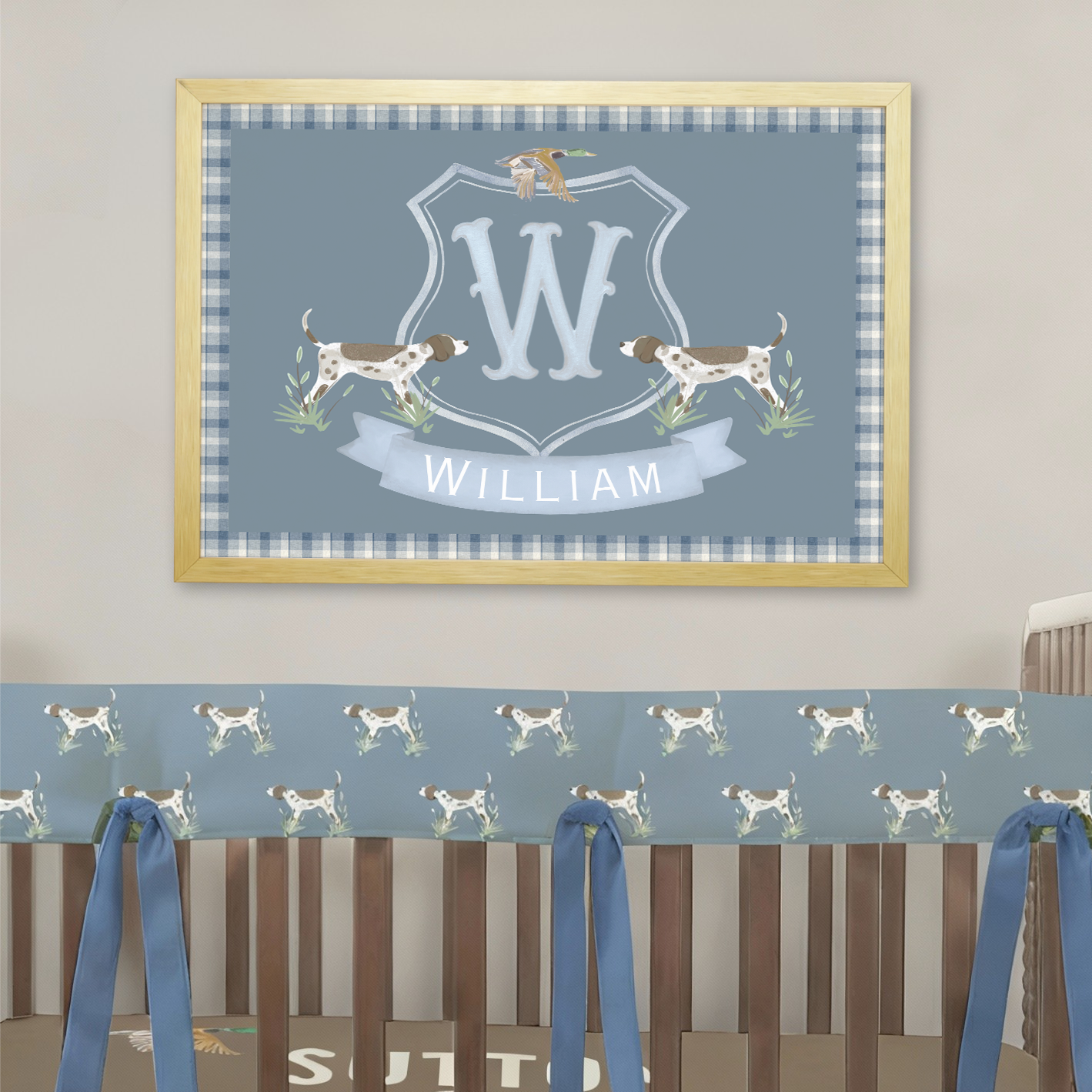 Personalized Nursery Art | Companion Crest
