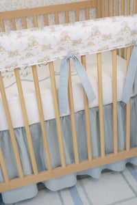 Crib Rail Cover | Honey Bear Toile