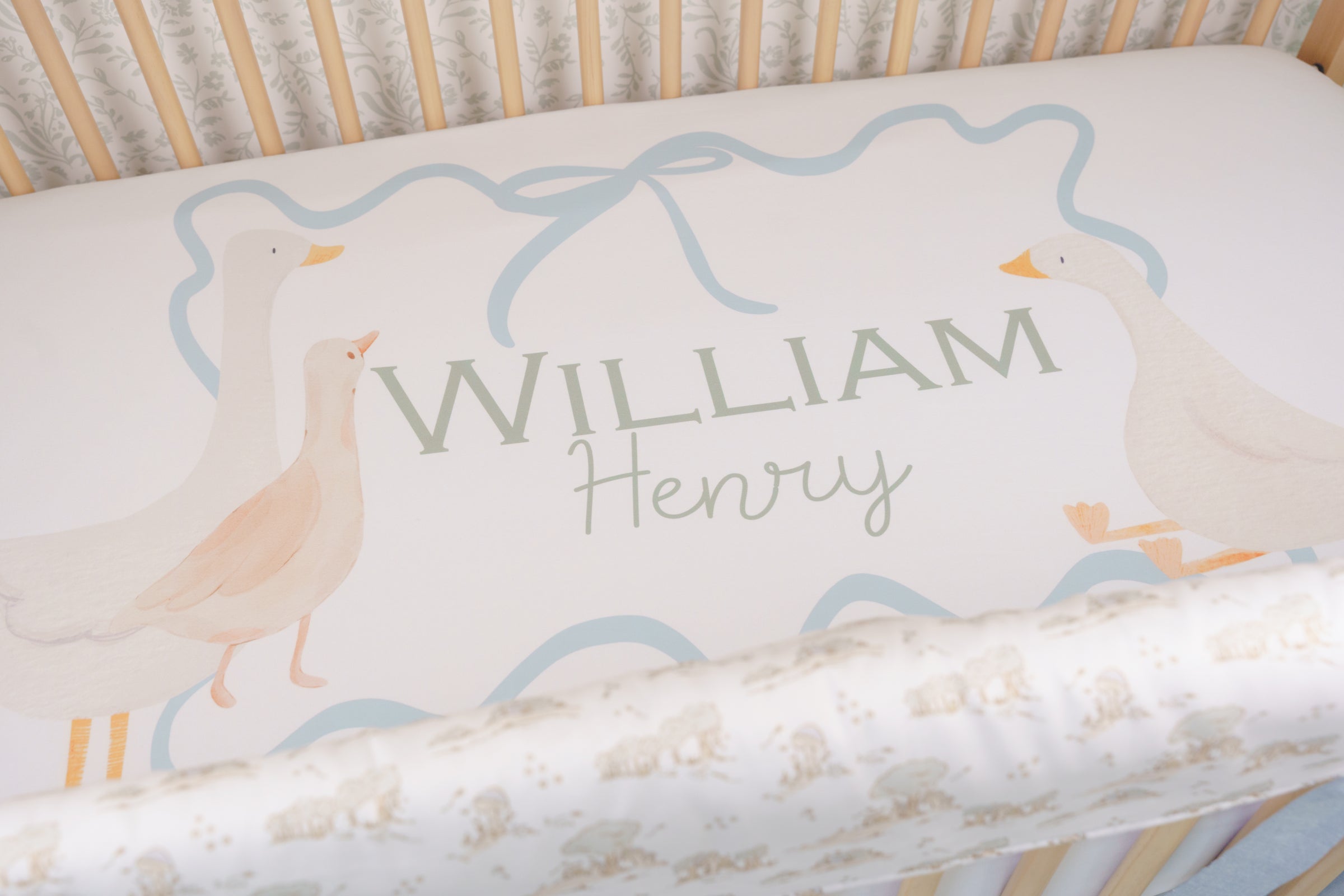 Crib Bedding Set | Soft Chambray