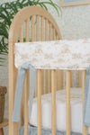 Crib Rail Cover | Honey Bear Toile