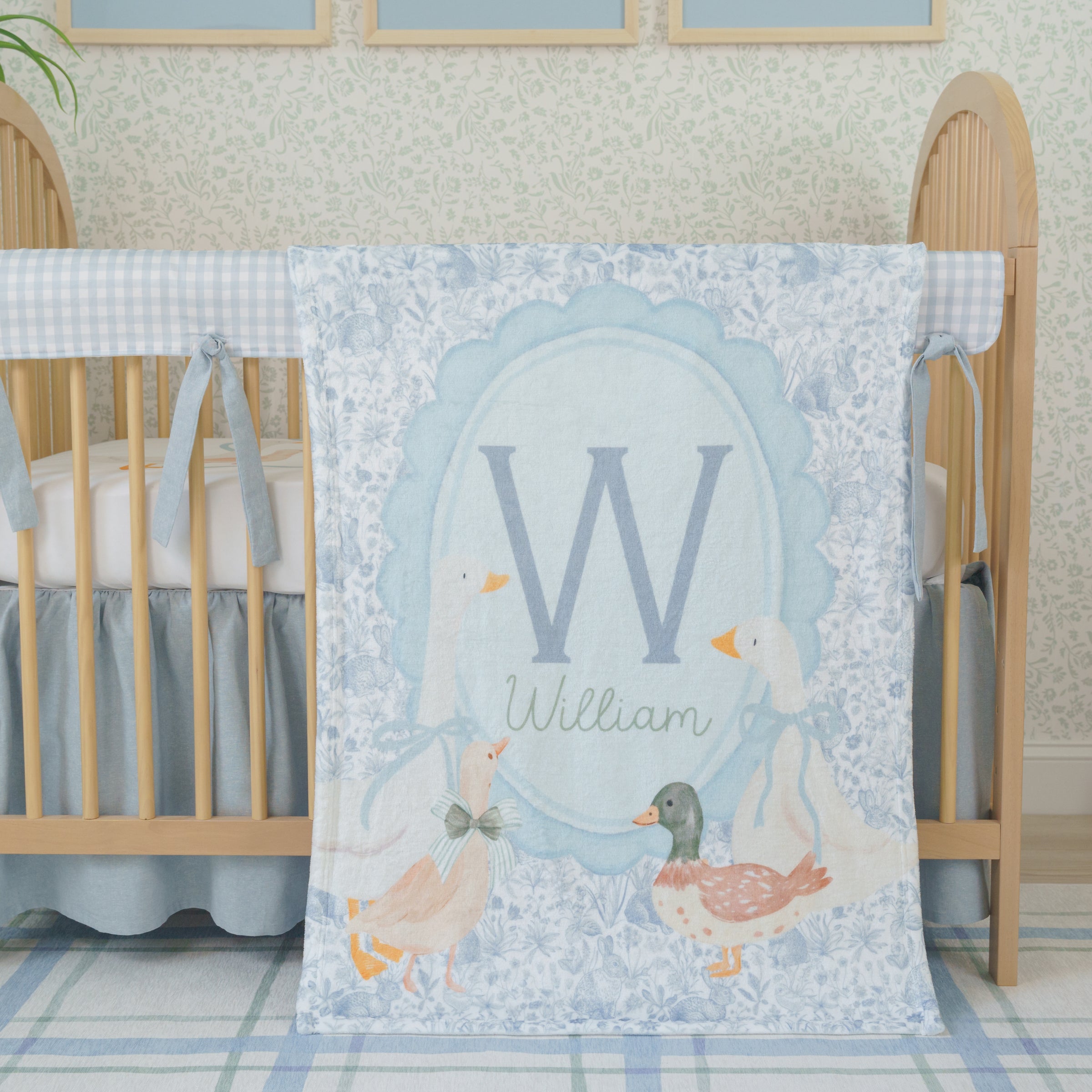 Minky Blanket | Garden Goose Toile