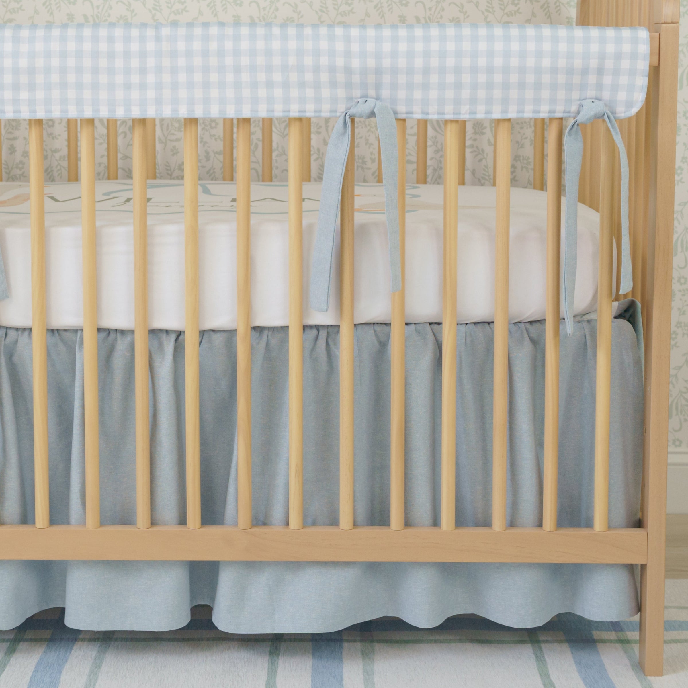 Crib Bedding Set | Soft Chambray