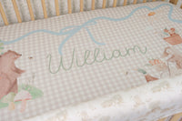Crib Bedding Set | Honey Bear Toile