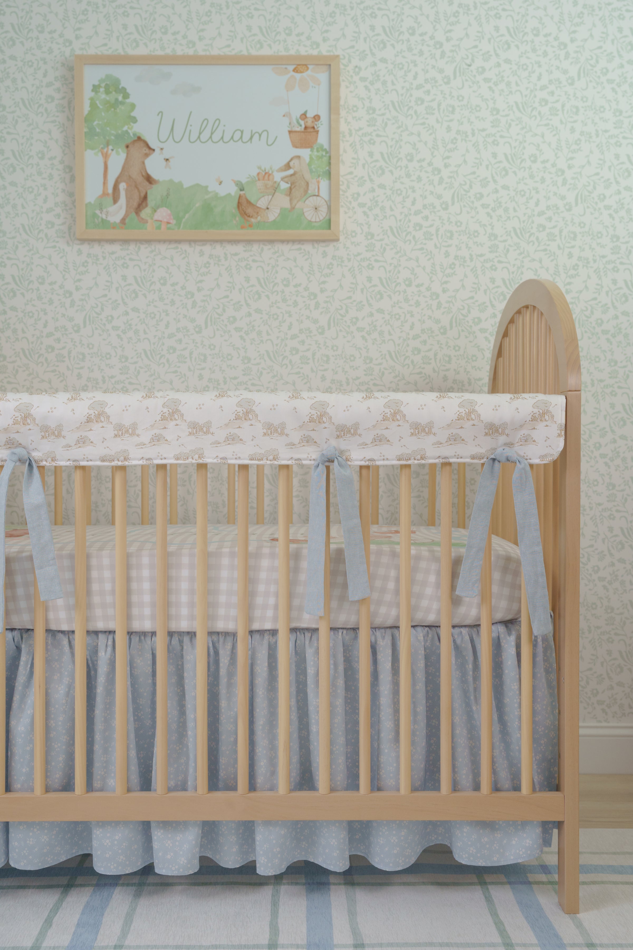 Crib Bedding Set | Honey Bear Toile