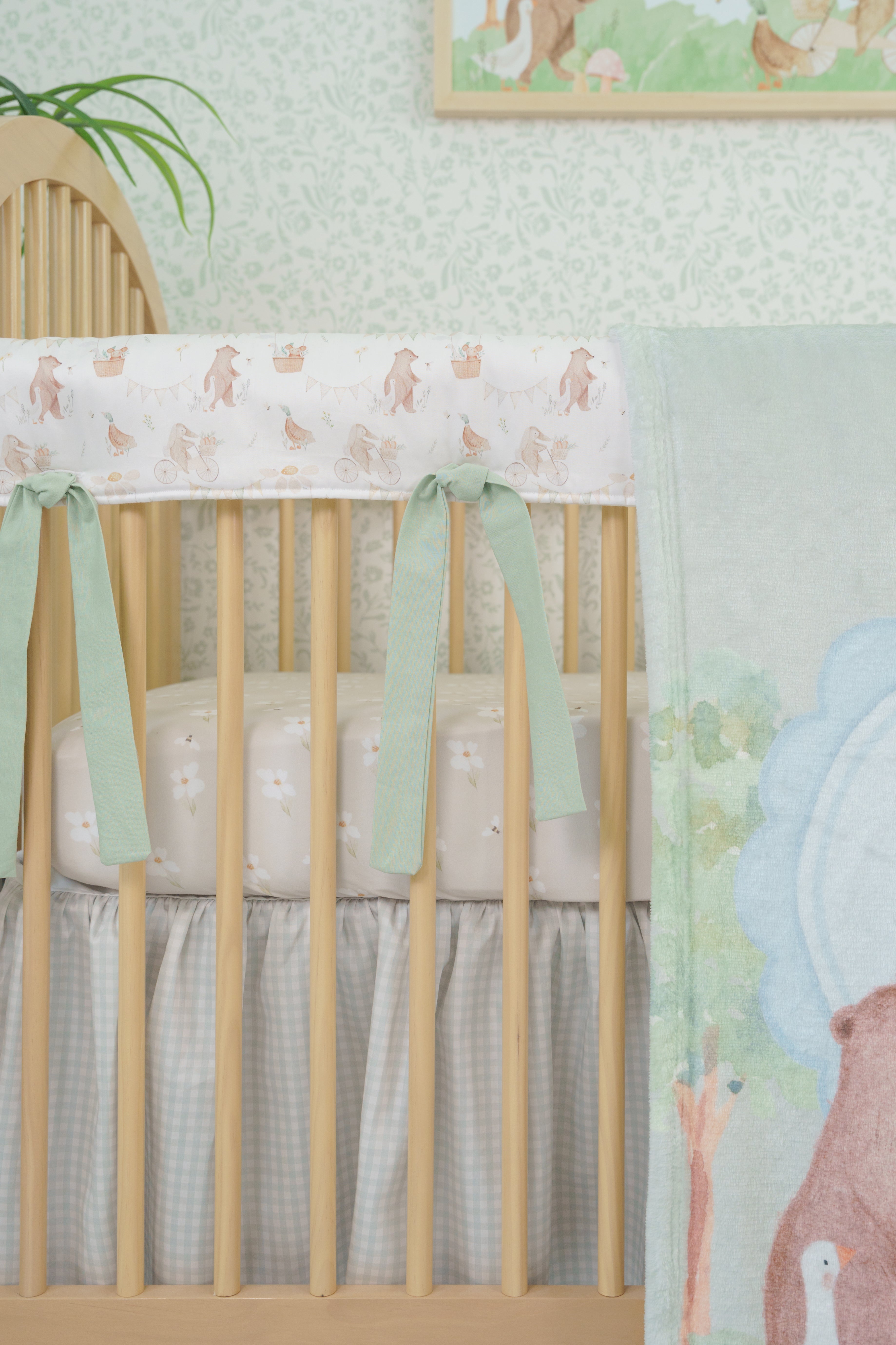 Gingham in Mist Sage