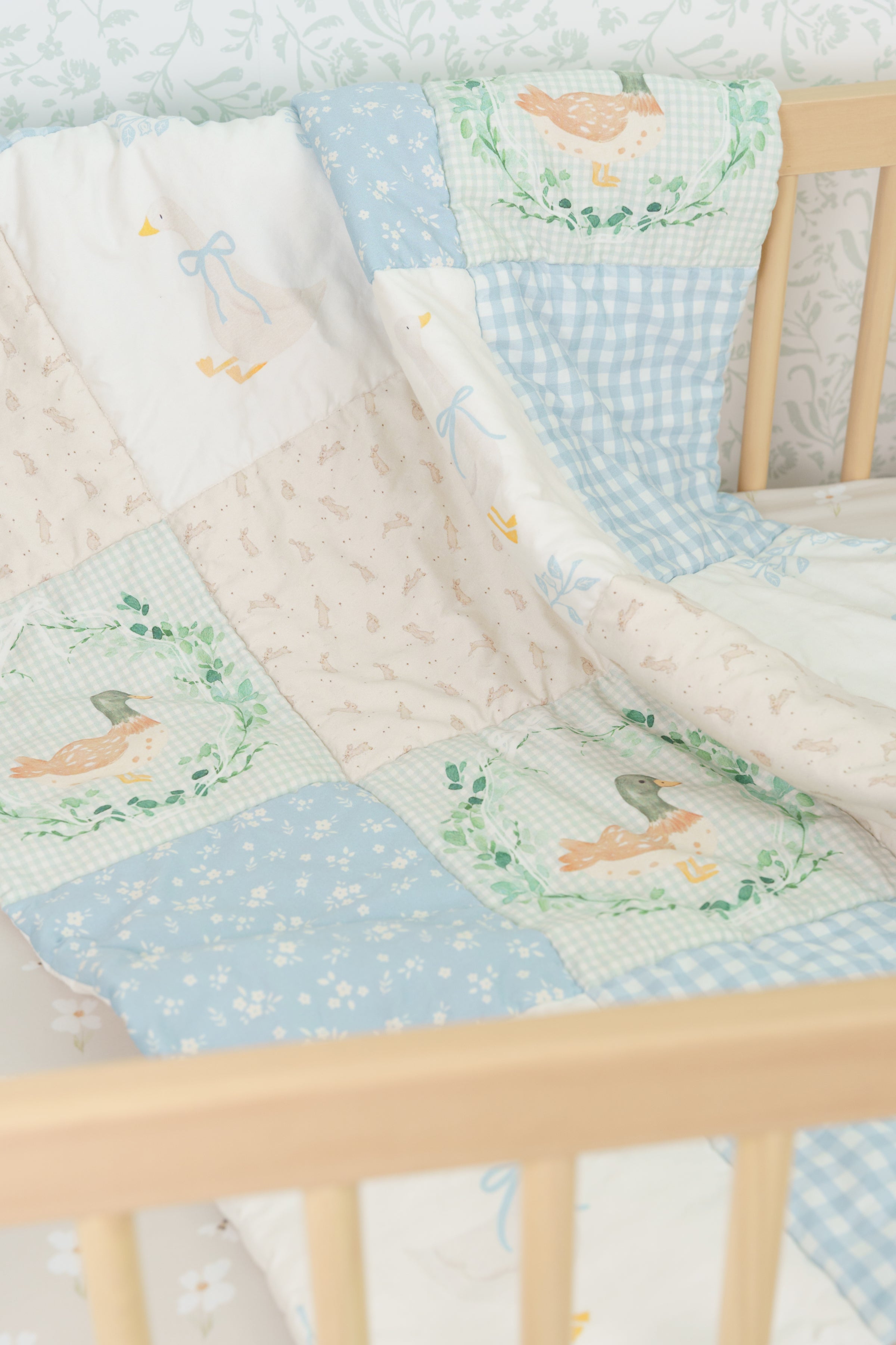Organic Cotton Baby Quilt | Storybook Cottage