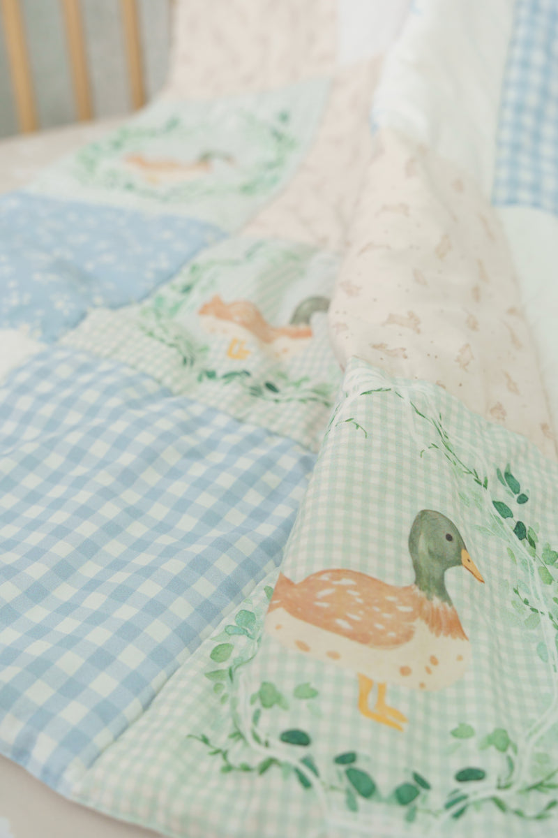 Organic Cotton Baby Quilt | Storybook Cottage