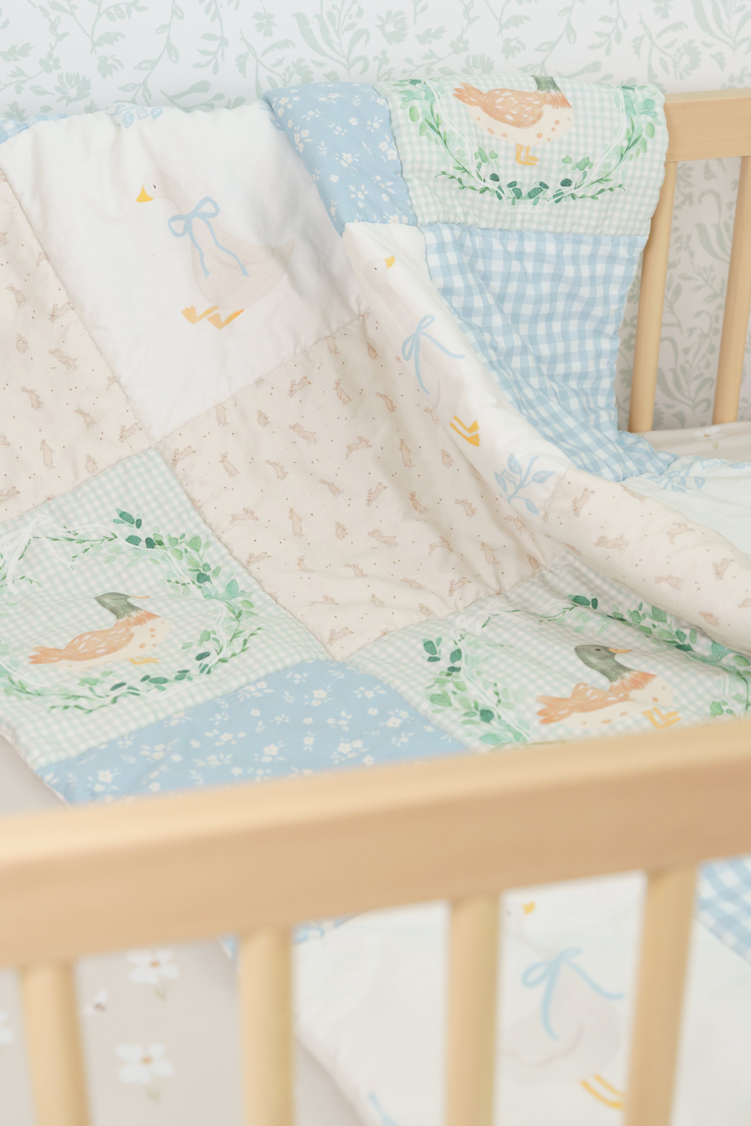 Organic Cotton Baby Quilt | Storybook Cottage