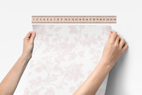 Peel & Stick Wallpaper | Fancy Pink Toile Blush