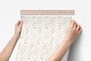 Peel & Stick Wallpaper | Garden Ribbon in Cream