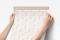 Peel & Stick Wallpaper | Garden Ribbon in Cream